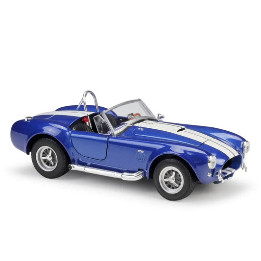 1:24 scale diecast model of a Shelby Cobra 427 S-C, featuring a classic alloy retro design with detailed craftsmanship, ideal for collectors and car enthusiasts.