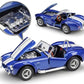 1:24 scale diecast model of a Shelby Cobra 427 S-C, featuring a classic alloy retro design with detailed craftsmanship, ideal for collectors and car enthusiasts.