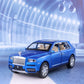 1:24 scale diecast model of a Rolls-Royce Cullinan SUV, featuring high simulation design with detailed metal alloy construction, sound and light effects, and pull-back action, perfect for collectors and luxury car enthusiasts.