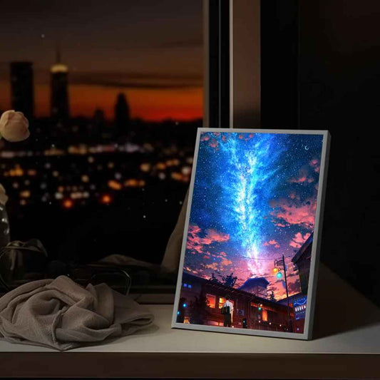 Anime Meteor LED Night Light painting