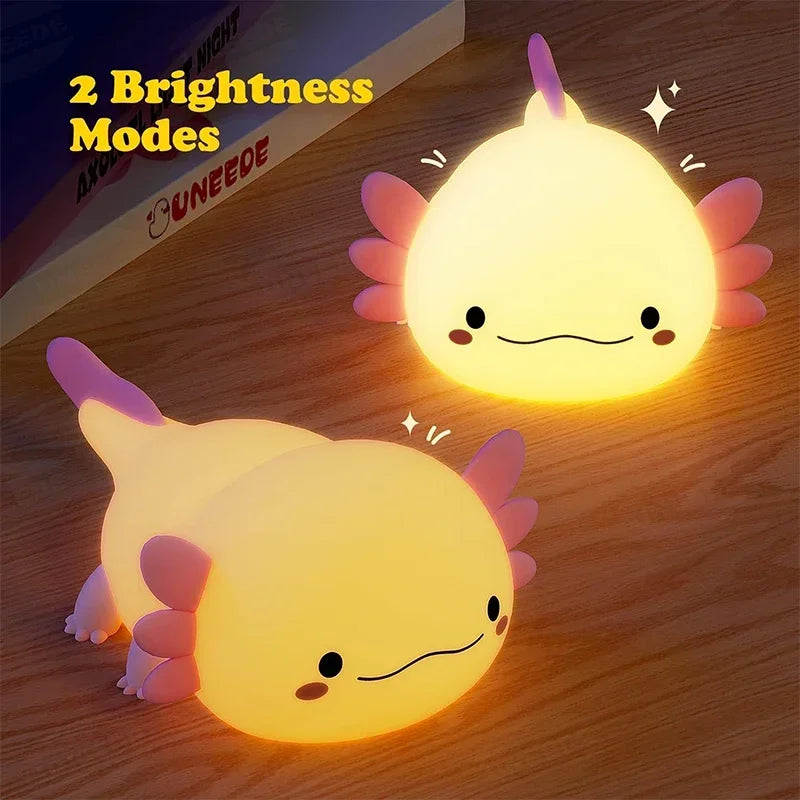 Axolotl Silicone Night Light – Touch Control 