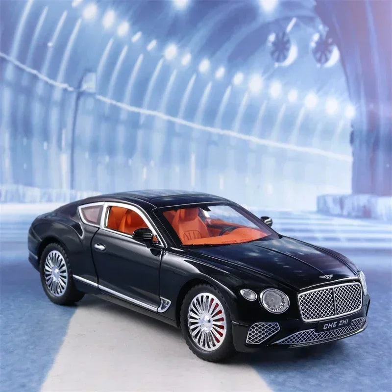 1:24 Scale Bentley Continental GT Diecast - Luxury Sports Car with Sound and Light