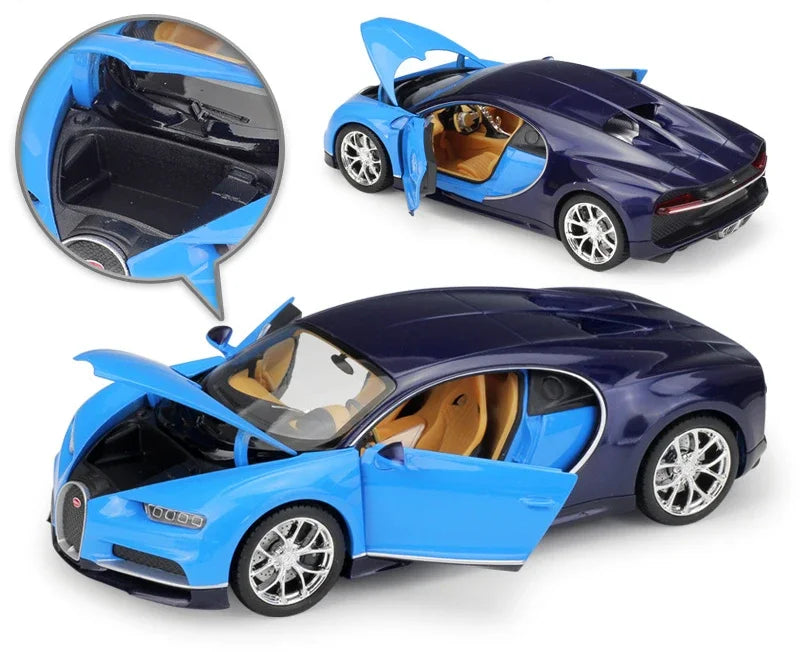 Luxury in Miniature: Bugatti Chiron 1:24 Diecast Model by Welly