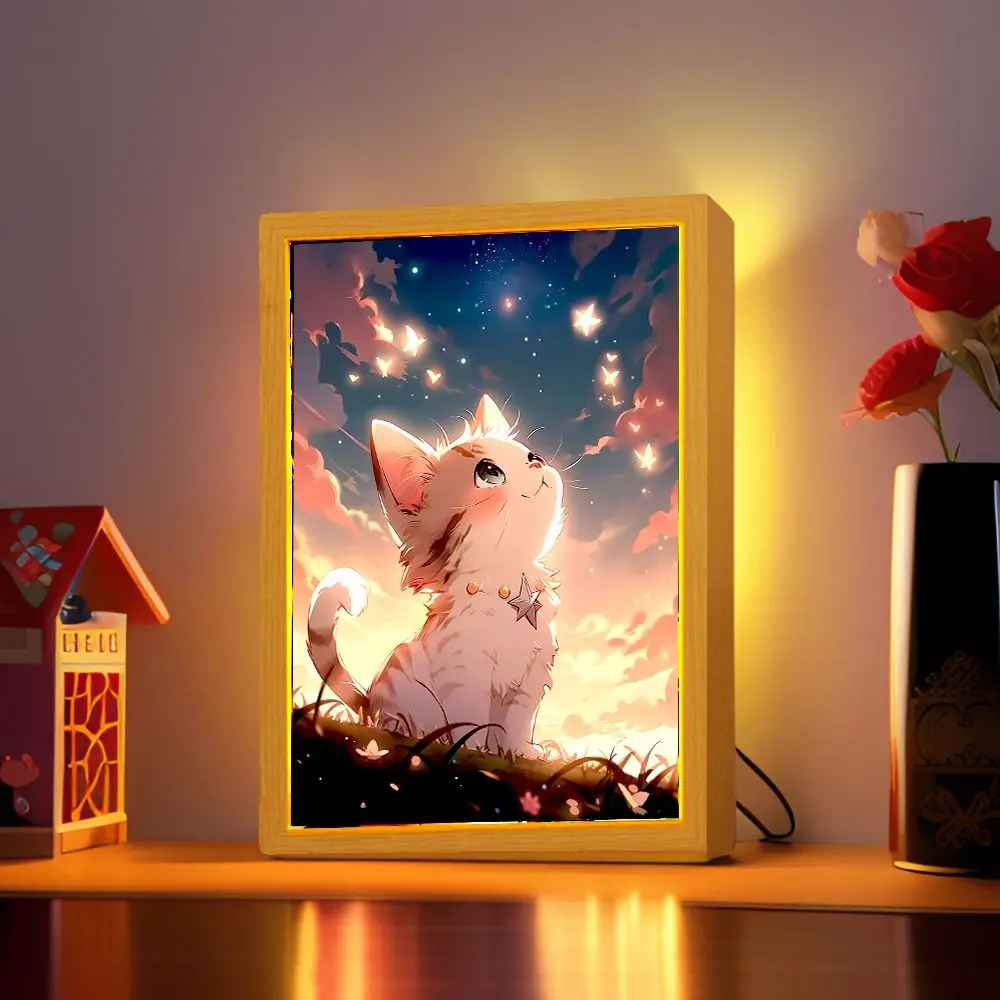 Cat LED Light Painting Lamp