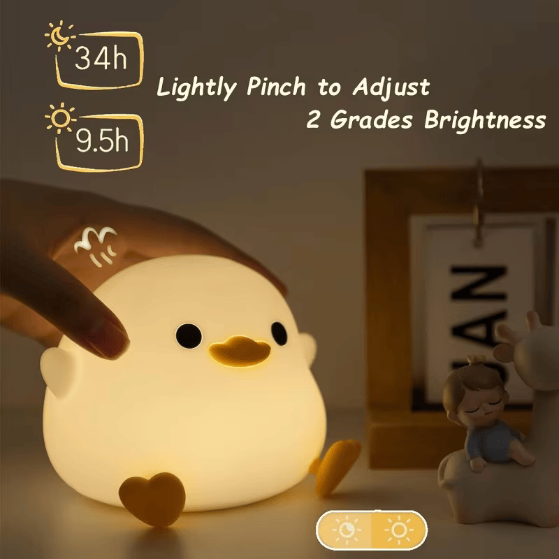 Doudou Duck Clap Silicone Night Light