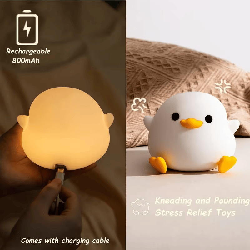 Doudou Duck Clap Silicone Night Light