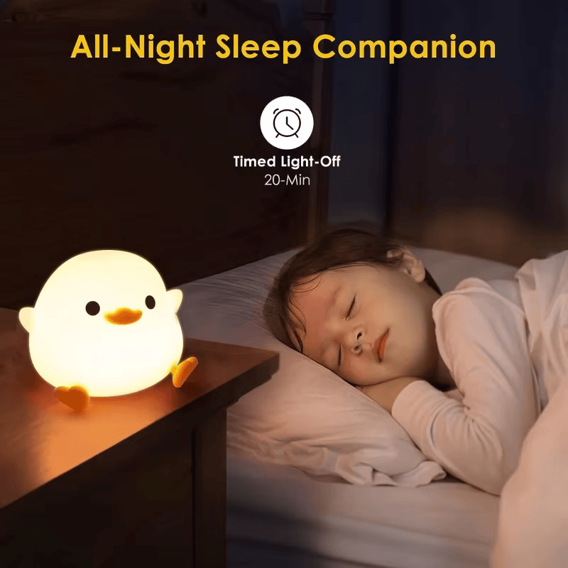 Doudou Duck Clap Silicone Night Light