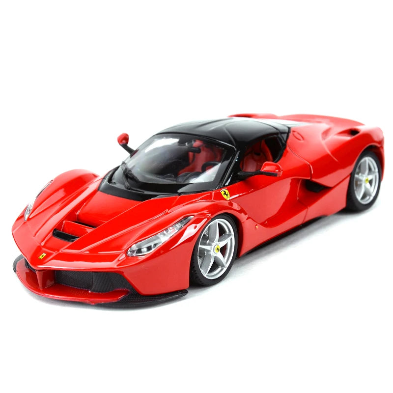 1:24 scale die-cast model of a Ferrari LaFerrari, featuring luxury sports car design with intricate detailing, perfect for collectors and car enthusiasts.