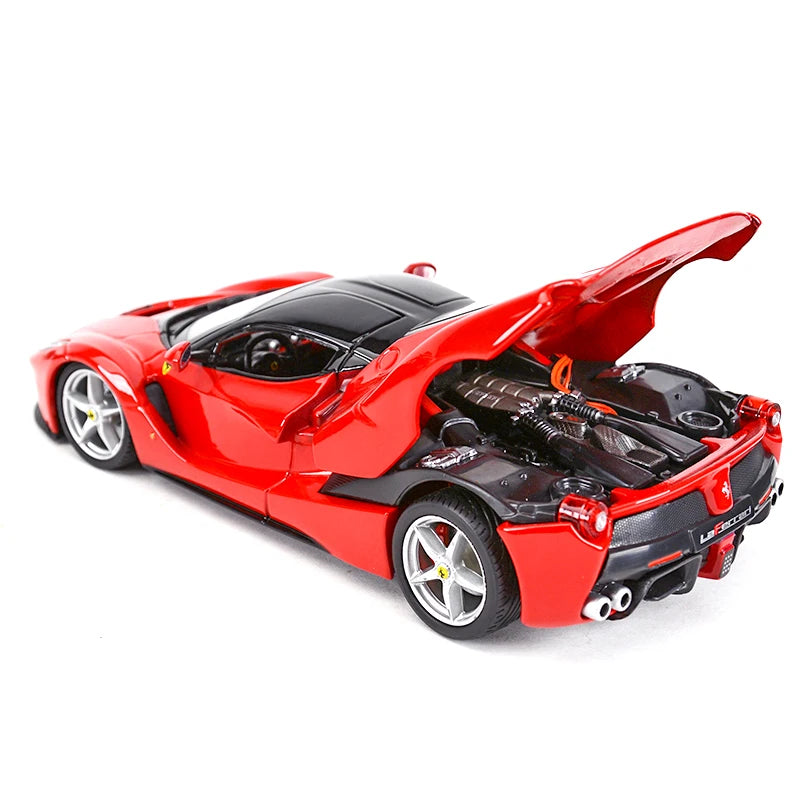 1:24 scale die-cast model of a Ferrari LaFerrari, featuring luxury sports car design with intricate detailing, perfect for collectors and car enthusiasts.