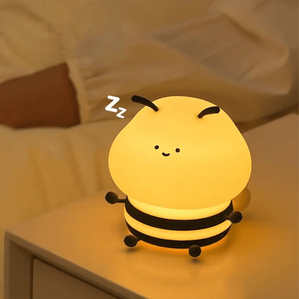 Honeybee Night Light – Soft Silicone Lamp