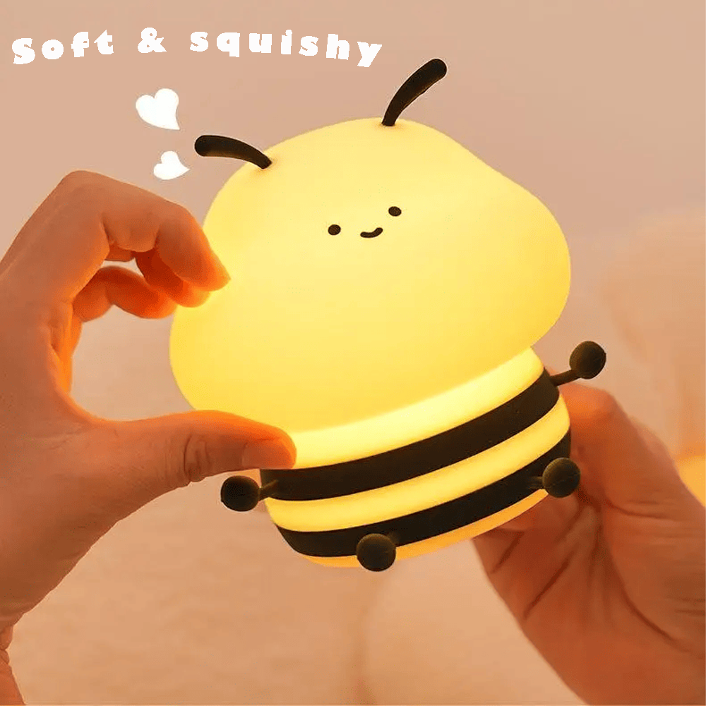 Honeybee Night Light – Soft Silicone Lamp