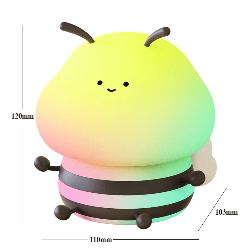 Honeybee Night Light – Soft Silicone Lamp