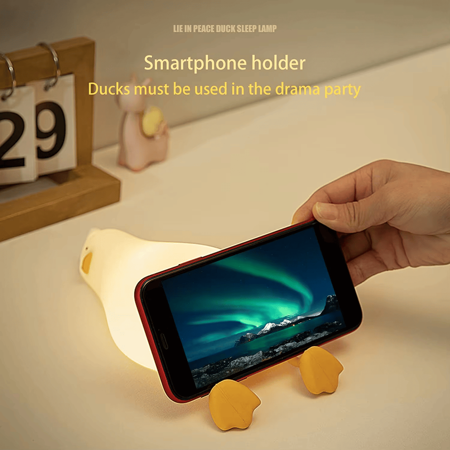 Laydown Duck Silicone Night Light