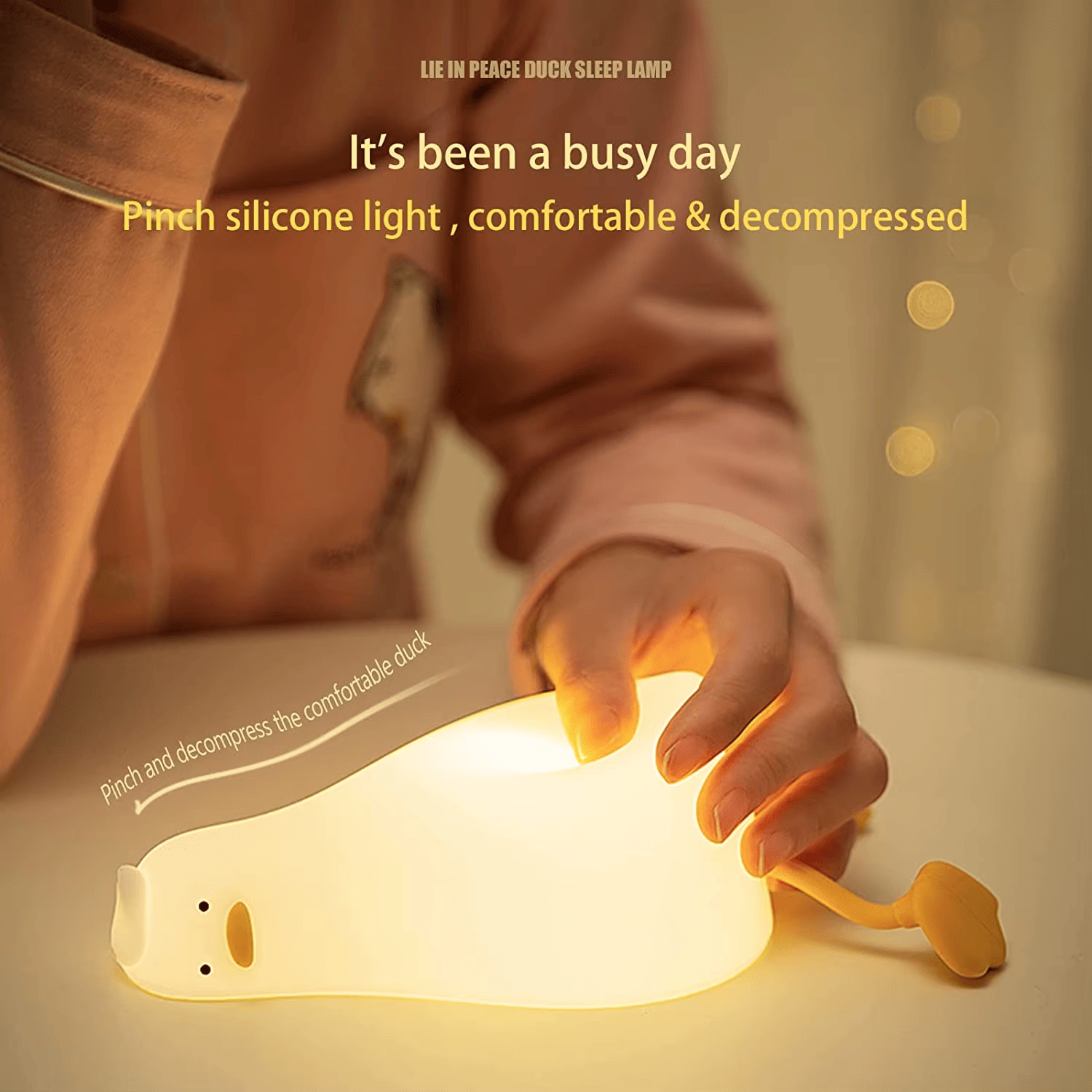 Laydown Duck Silicone Night Light