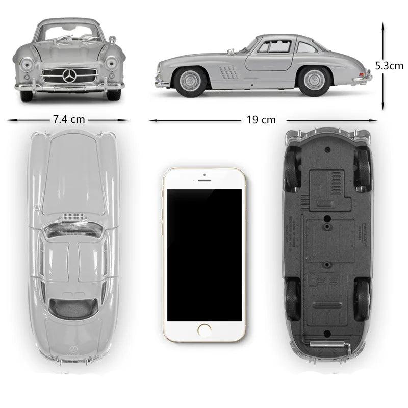 1:24 Mercedes-Benz 300SL 1963 alloy model car