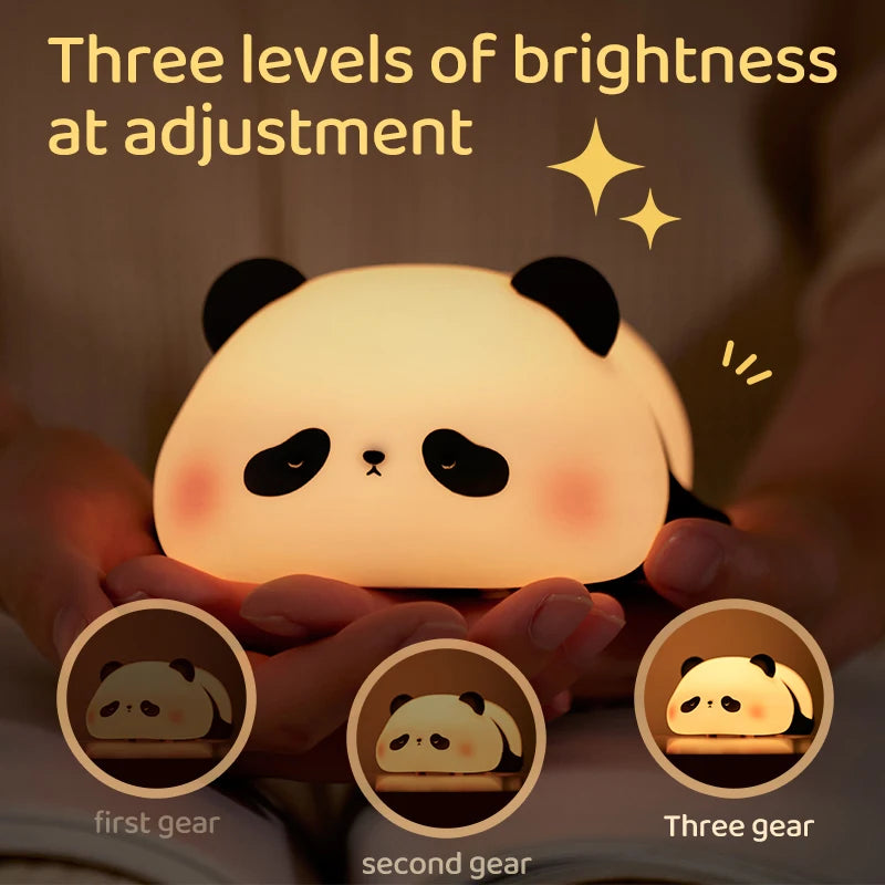 Panda Kawaii Rechargeable Night Light - Cute Bedroom Decor