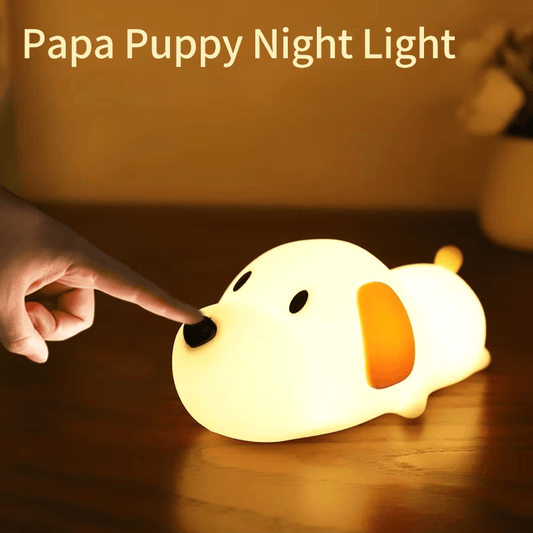 Papa Puppy Night Lamp – LED Dog Light,