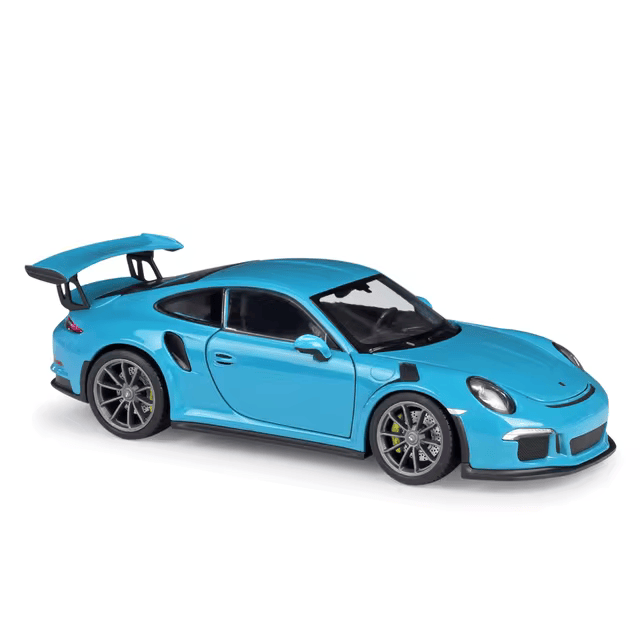 1:24 scale Porsche 911 997 GT3 RS die-cast alloy model car by Welly, featuring realistic details and a sleek design, perfect for collectors.