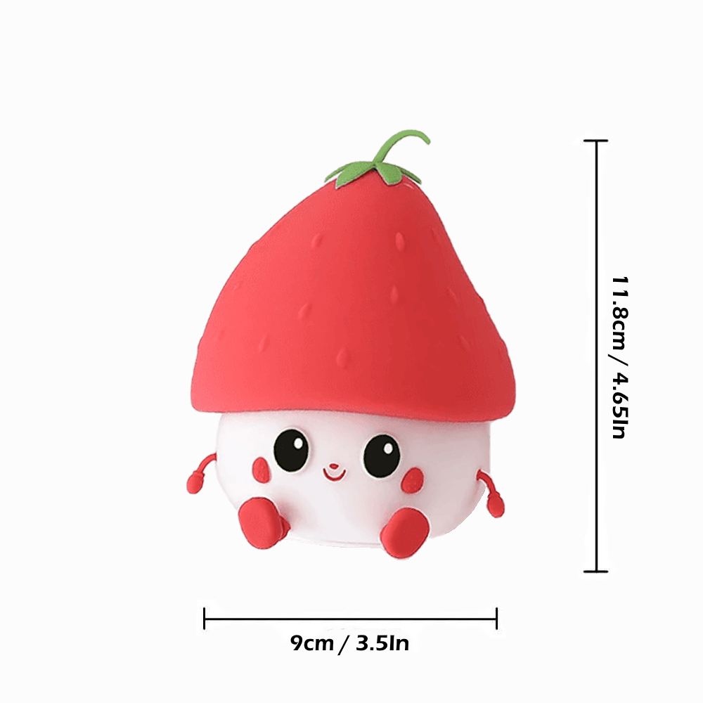 Strawberry Silicone Tap Light – Adorable, Soft, and Fun Gift for Kids & Friends