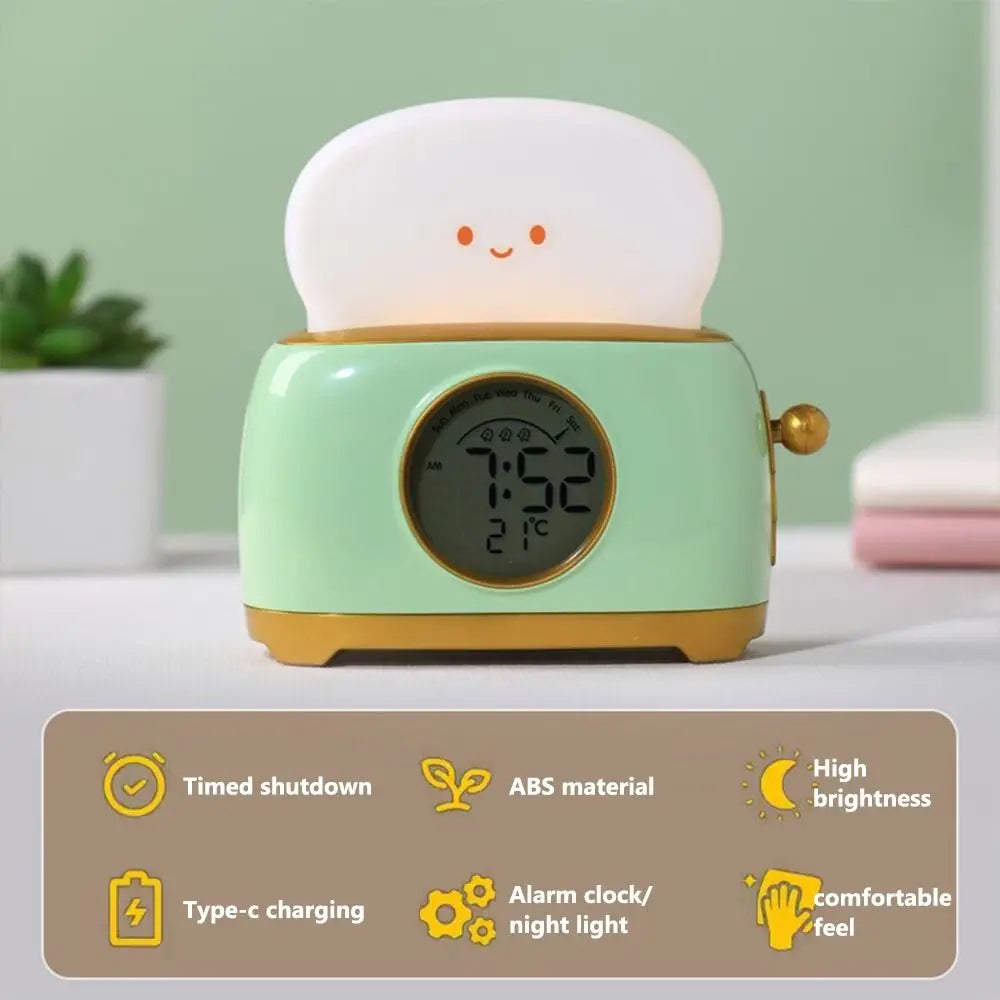 Toaster Night Light Alarm Clock