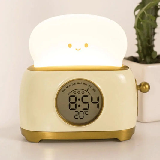 Toaster Night Light Alarm Clock