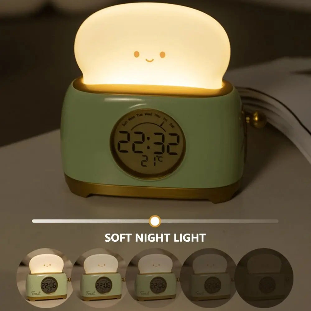 Toaster Night Light Alarm Clock