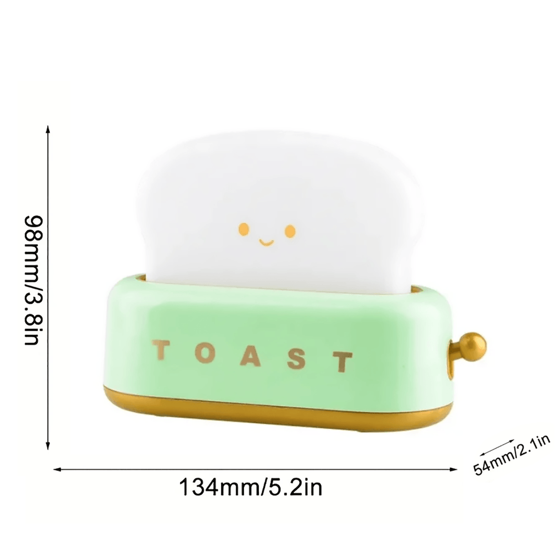 Creative Bread Toast LED Nightlight – Rechargeable Toaster Lamp for Bedroom, Perfect Gift